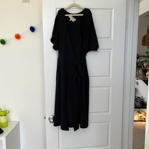 Black Wraparound Dress